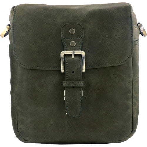Vintage green camera bag