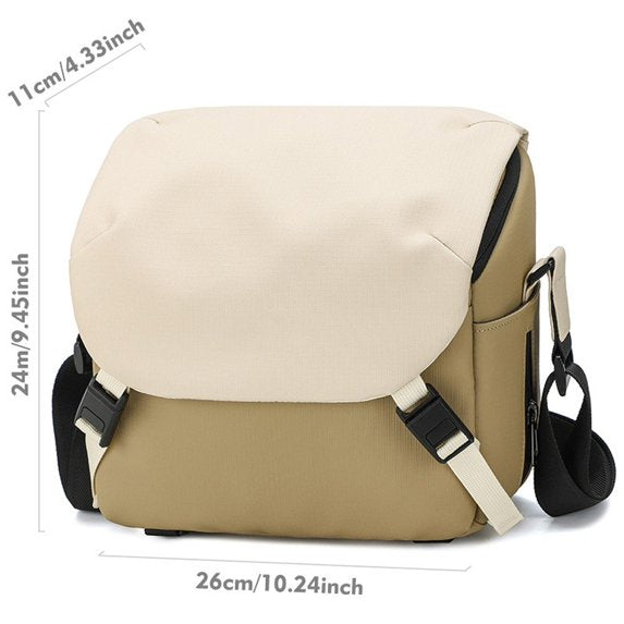 Green Color-Block Camera Handbag / Waterproof Crossbody Bag