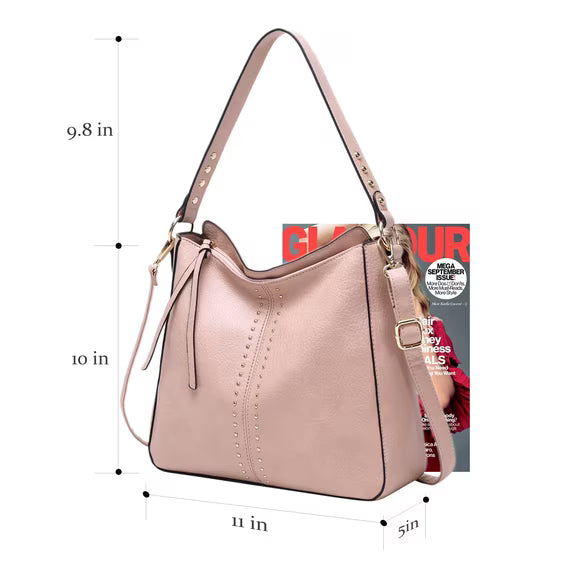 Women's Pink Fashion Shoulder Bag / Crossbody Bag / Hobo Bag