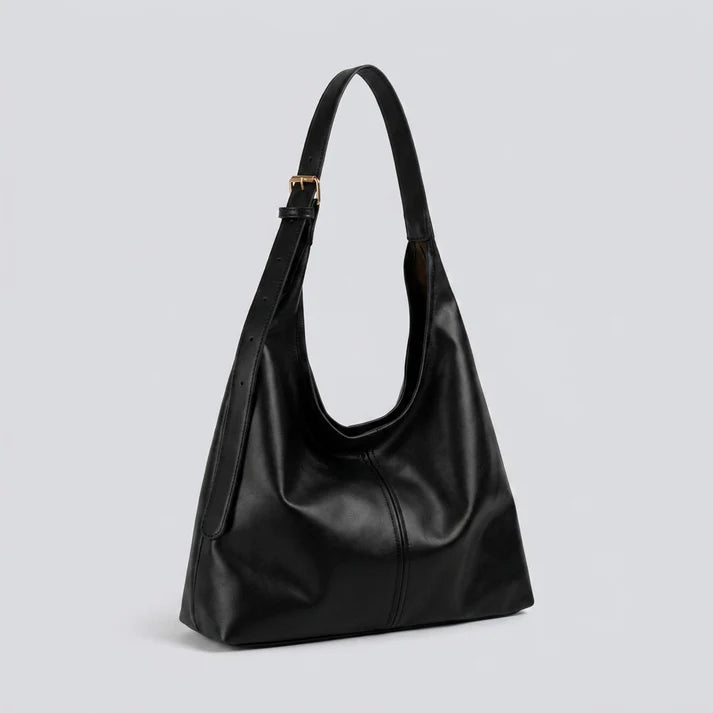 Spacious PU Leather Hobo Bag