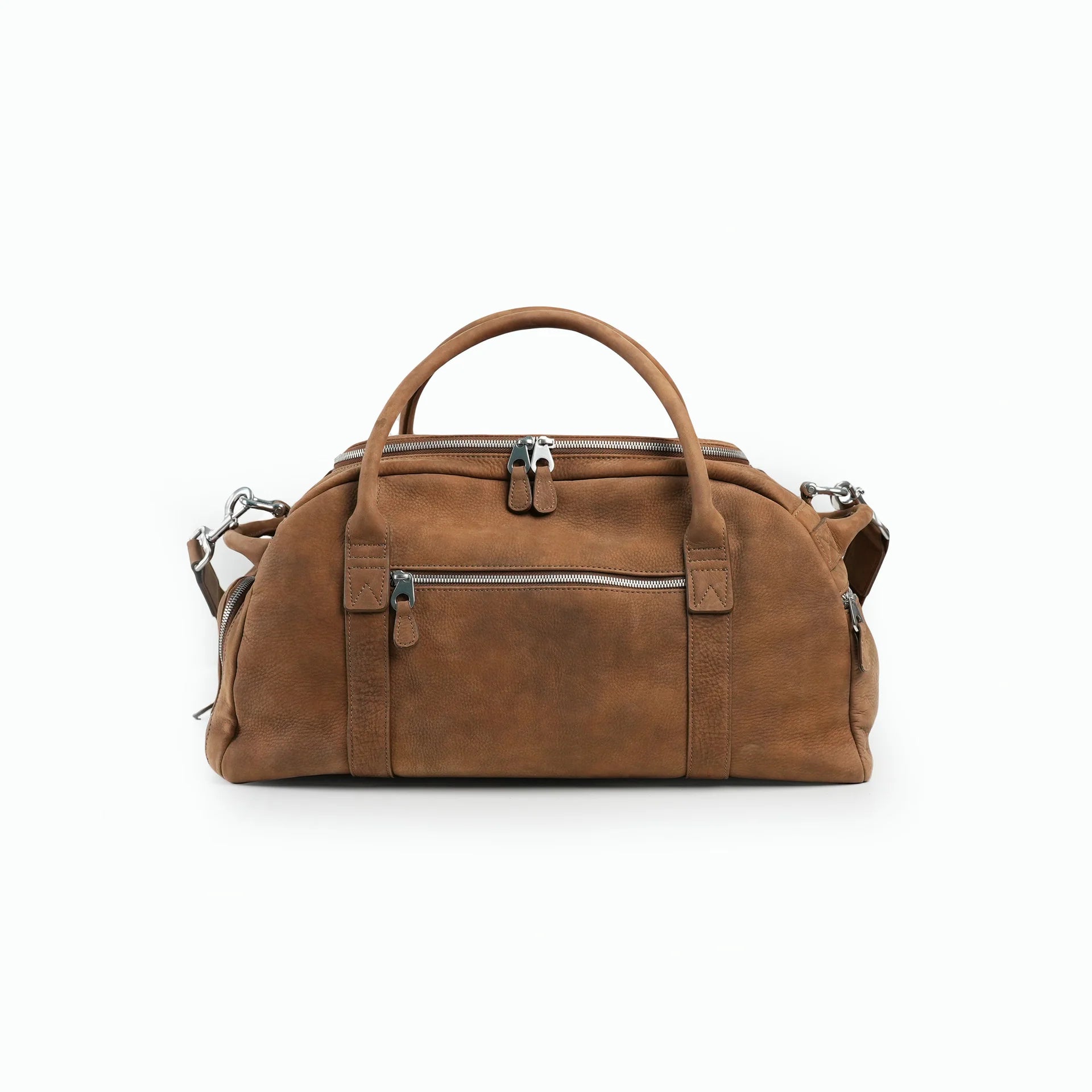 Premium Leather Weekender Duffel Bag