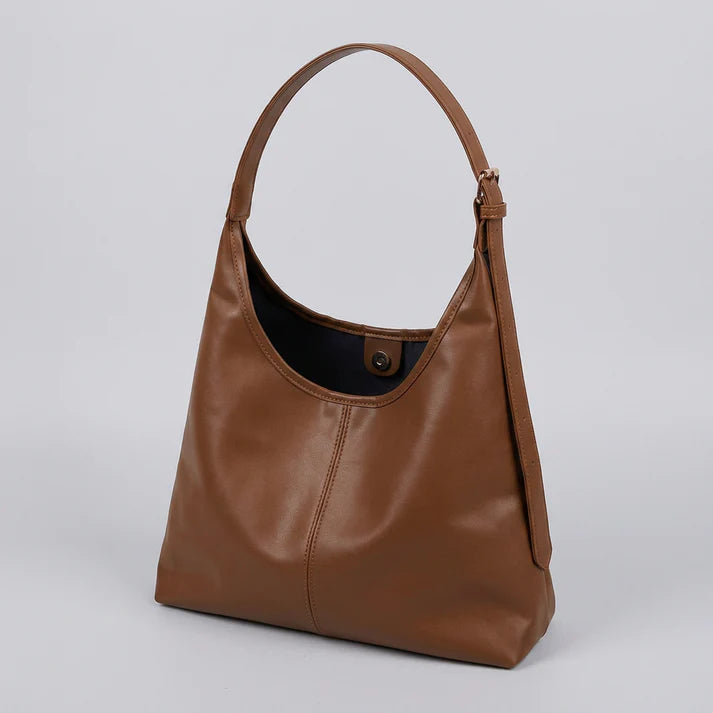 Spacious PU Leather Hobo Bag
