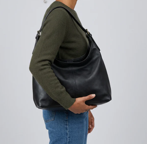 Spacious PU Leather Hobo Bag